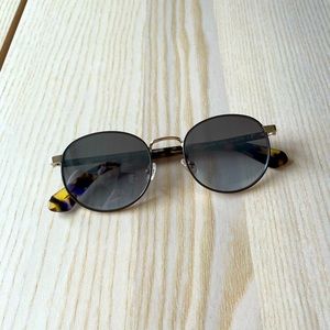 Kate Spade - Hello Sunshine Sunglasses, tortoise, metal, round